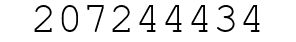 Number 207244434.
