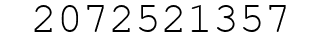 Number 2072521357.