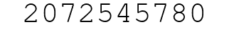 Number 2072545780.