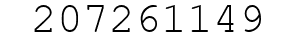 Number 207261149.