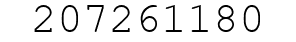 Number 207261180.
