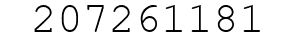 Number 207261181.