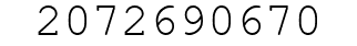 Number 2072690670.