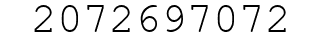 Number 2072697072.