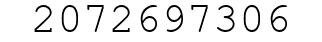 Number 2072697306.