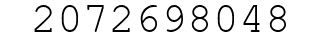 Number 2072698048.