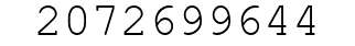Number 2072699644.