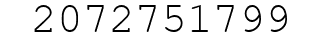 Number 2072751799.