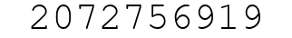 Number 2072756919.