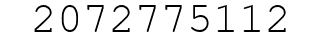 Number 2072775112.