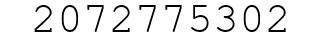 Number 2072775302.