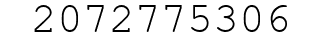 Number 2072775306.