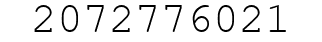 Number 2072776021.