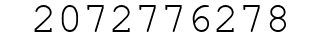 Number 2072776278.