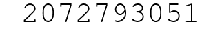 Number 2072793051.