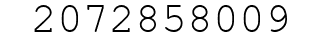 Number 2072858009.