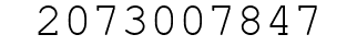 Number 2073007847.