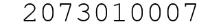 Number 2073010007.