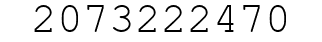 Number 2073222470.