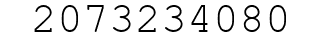 Number 2073234080.