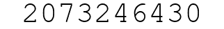 Number 2073246430.