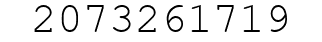Number 2073261719.