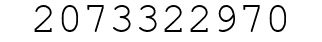Number 2073322970.