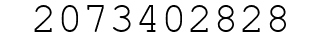 Number 2073402828.