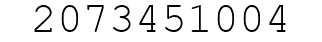 Number 2073451004.