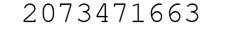 Number 2073471663.