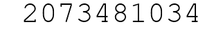 Number 2073481034.