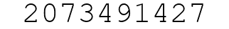 Number 2073491427.