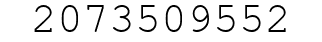 Number 2073509552.