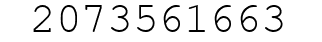 Number 2073561663.