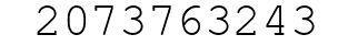 Number 2073763243.