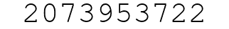 Number 2073953722.