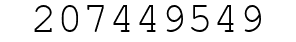 Number 207449549.