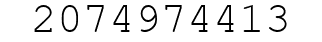 Number 2074974413.