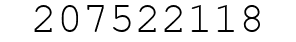 Number 207522118.