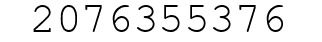 Number 2076355376.