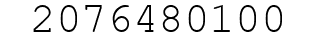 Number 2076480100.