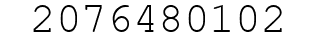 Number 2076480102.