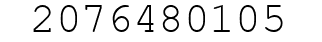 Number 2076480105.