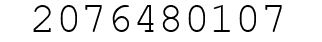 Number 2076480107.