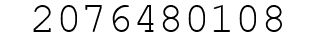 Number 2076480108.