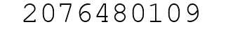Number 2076480109.