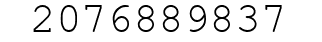 Number 2076889837.