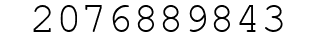 Number 2076889843.