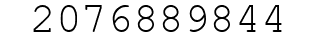 Number 2076889844.