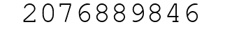 Number 2076889846.
